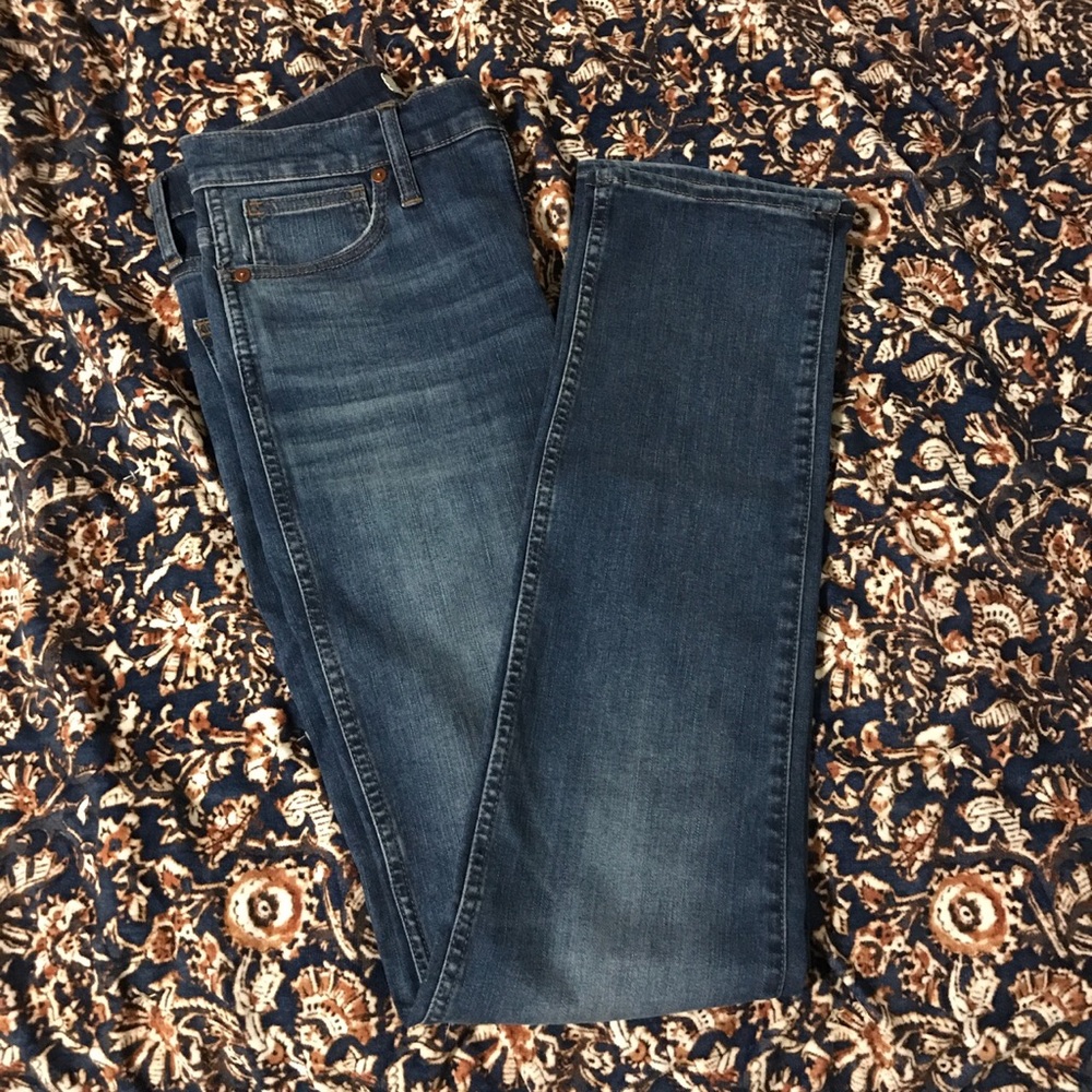 Madewell stovepipe full length jean